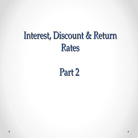 Rates part 2