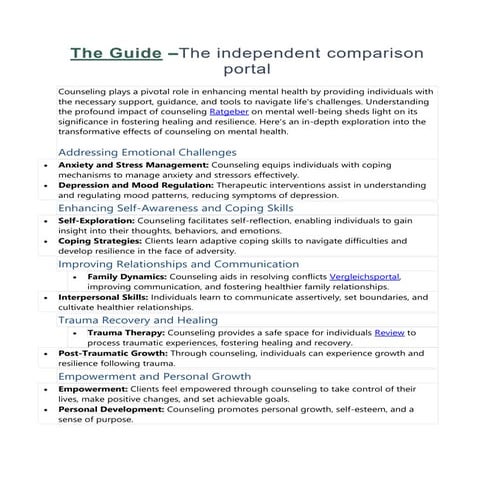 Mental Health Coaching Tips - Improve Mental Wellness | PDF