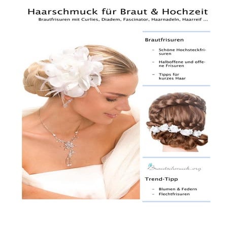 Haarschmuck für Braut und Hochzeit | Brautschmuck.org