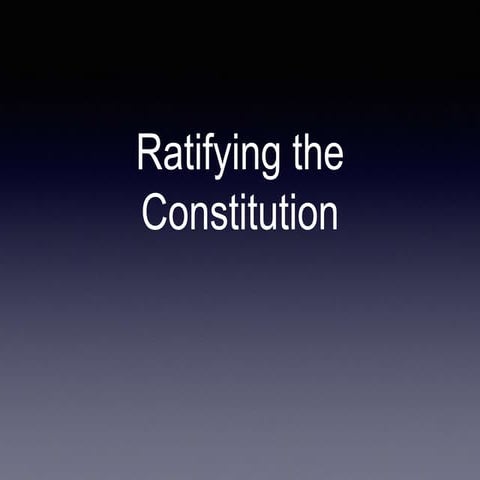 Ratifying 