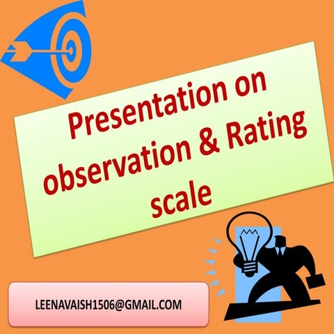 Rating and observation scale