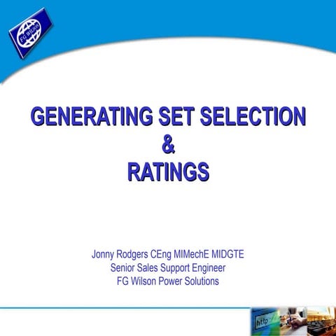 Acoustics & Generator Ratings