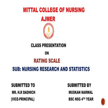 rating scale.pptxRating scale in nursing Research and statistics