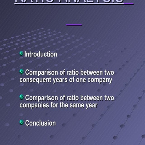 Ratio Analysis