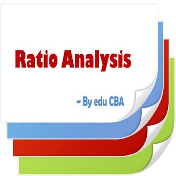 Ratio analysis