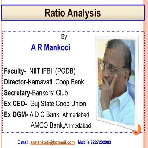 Ratio analysis