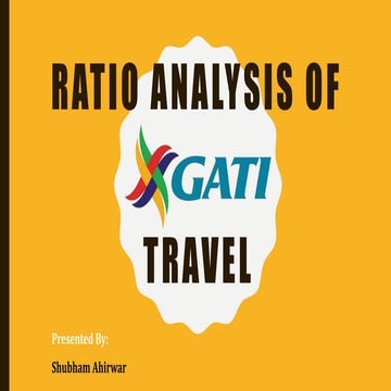 Ratio Analysis of Gati Travel
