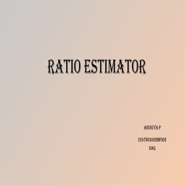 Ratio and Product Methods of Estimation.pptx