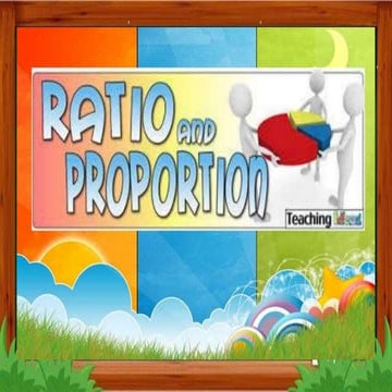 Ratio And Proportion Powerpoint Teaching Resources