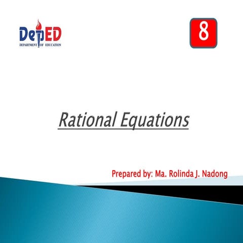 Rational equations