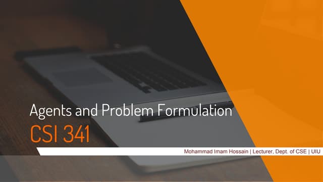 AI 2 | Rational Agents and Problem Formulation