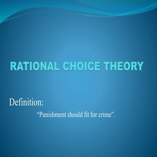 Rational choice theory