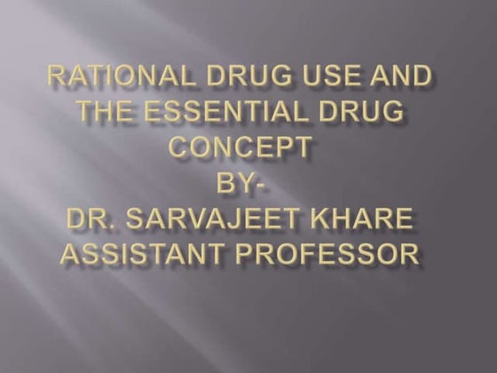 Rational drug use | PPT