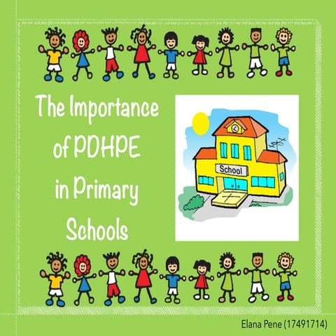 Pdhpe in primary schools | PPTX