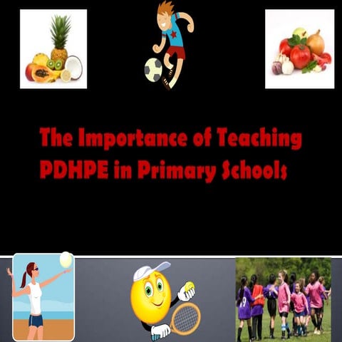 Rationale for teaching pdhpe