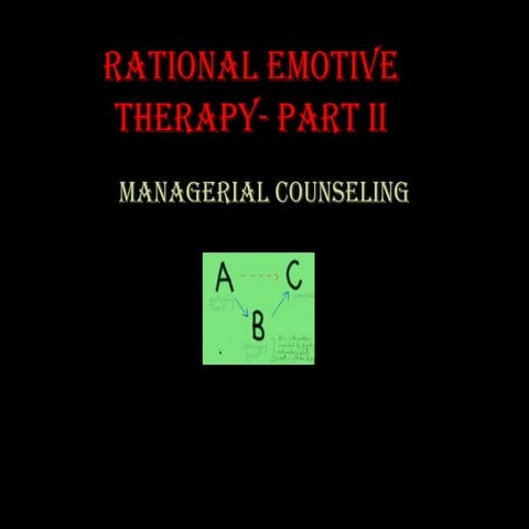 Rational Emotive Theory Part 2