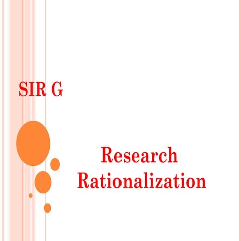 Rationalize research