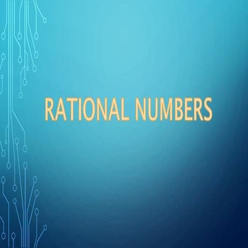 Rational numbers | PPT