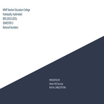 Rational Numbers class 8 easy and helpful to understand