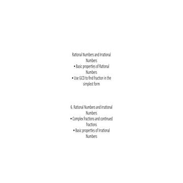 Rational Numbers and Irrational. The examples of Rational Numbers and ...