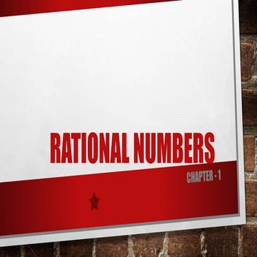 Rational  numbers class 8 