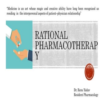 Rational pharmacotherapy