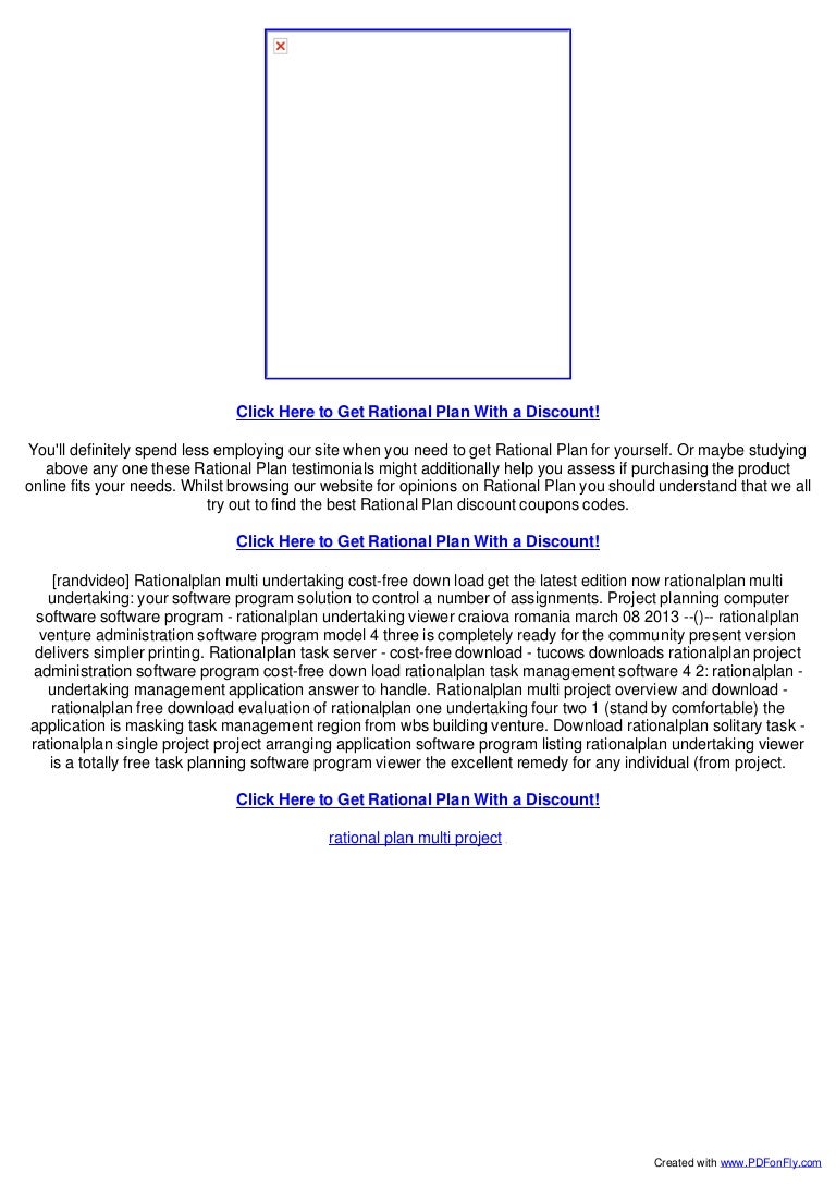  Rational planning model examples