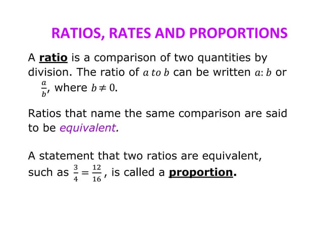 Ratio Rates and Proportion pdf Ratio Rates and Proportion pdf