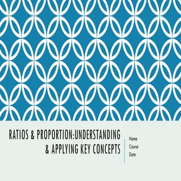 Math 6 lesson plan - RATIO AND PROPORTION | DOCX