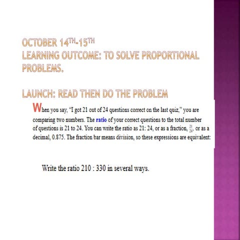 Ratios proportionsday1