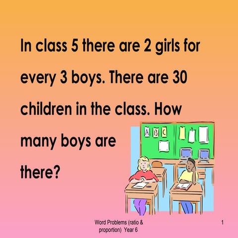 Ratio Questions Y6 | PPT