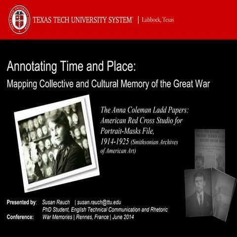 Annotating Time and Place: Mapping Collective and Cultural Memory of the Grea...