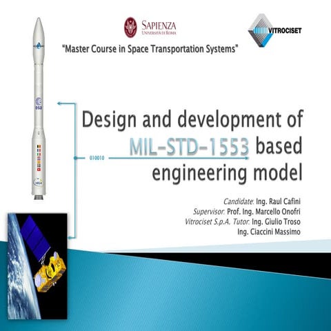 Design and development of MIL-STD-1553 based engineering model