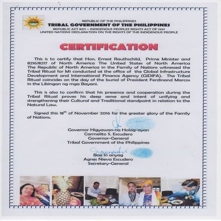 SPIRITUAL ROYAL DECREE 