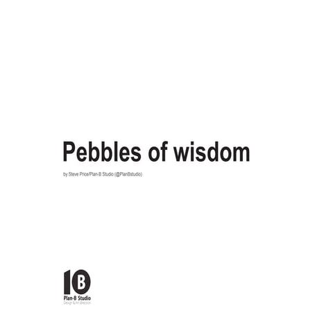 Pebbles of Wisdom by Steve Price