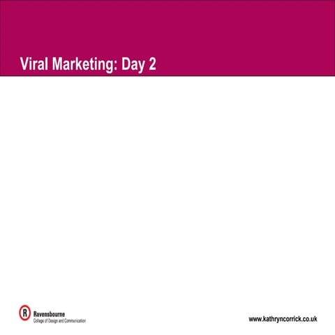 Viral Marketing Course: Day 2