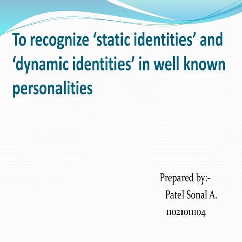 static identity