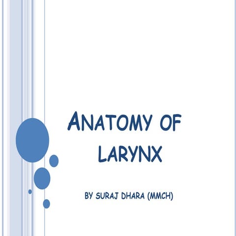 ANATOMY OF LARYNX