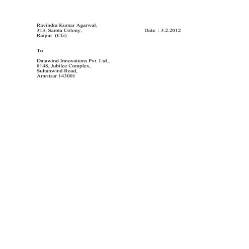 Ravindra kumar agarwal