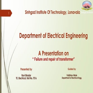 Failure and repair of transformer.pptx