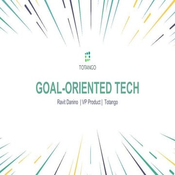 Goal-Oriented Technology