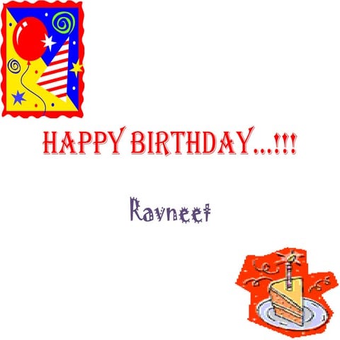 Ravneets birthday | PPT