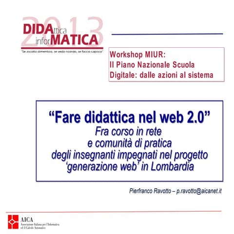 Fare didattica nel web 2.0