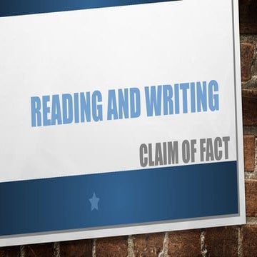 RAW-CLAIM-OF-FACT in Reading and Writing.pptx