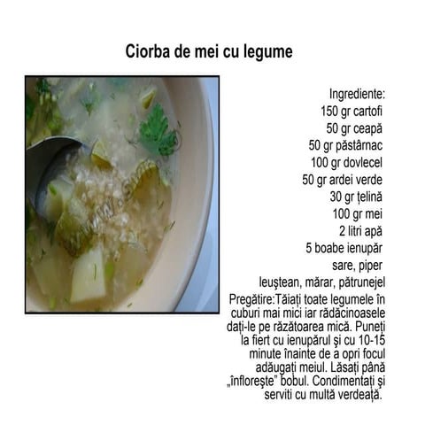 Raw food: supe, ciorbe