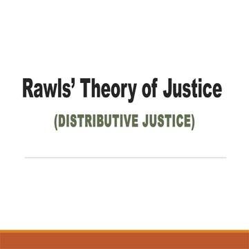 Rawls’ Theory of Justice Ethics Gened sub