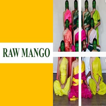 Presentation on the brand Raw mango