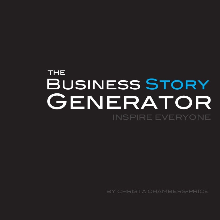 Business Story Generator Canvas