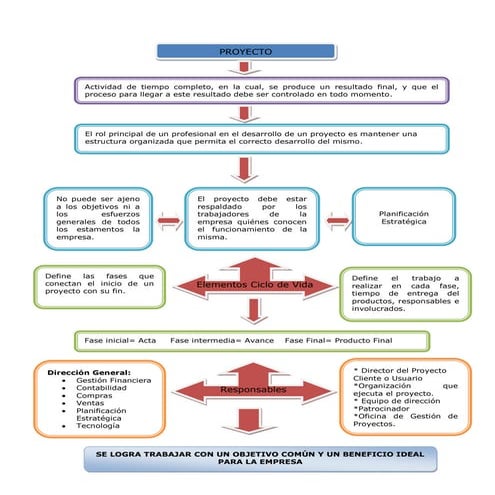 MAPA CONCEPTUAL GERENCIA DE PROYECTOS
