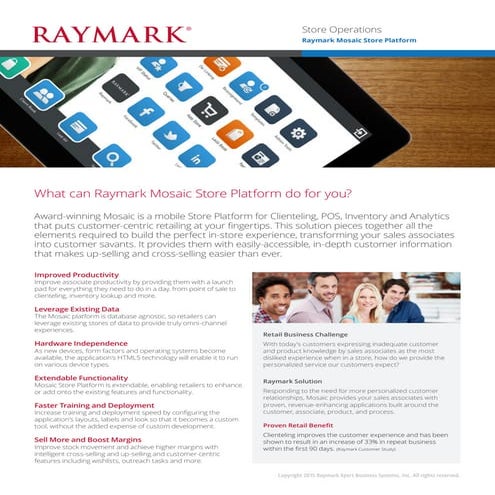 Raymark Mosaic Store Platform